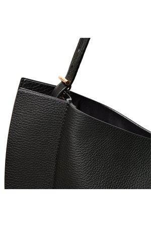 Borsa hobo in pelle di vitello martellata nera MINO BOSSI | PRLIZAIREA101